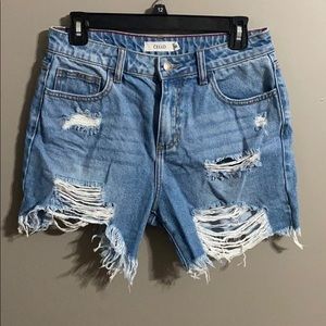 NWOT Boutique blue jean shorts